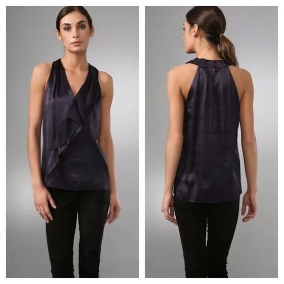 Vince Cascade Silk Stretch Halter Top - Picture 1 of 9